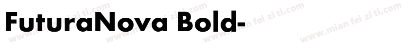 FuturaNova Bold字体转换